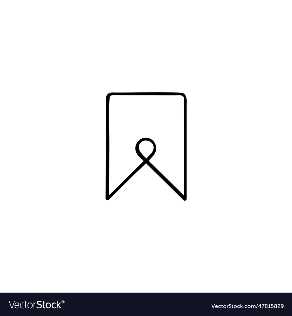 Save instagram line style icon design