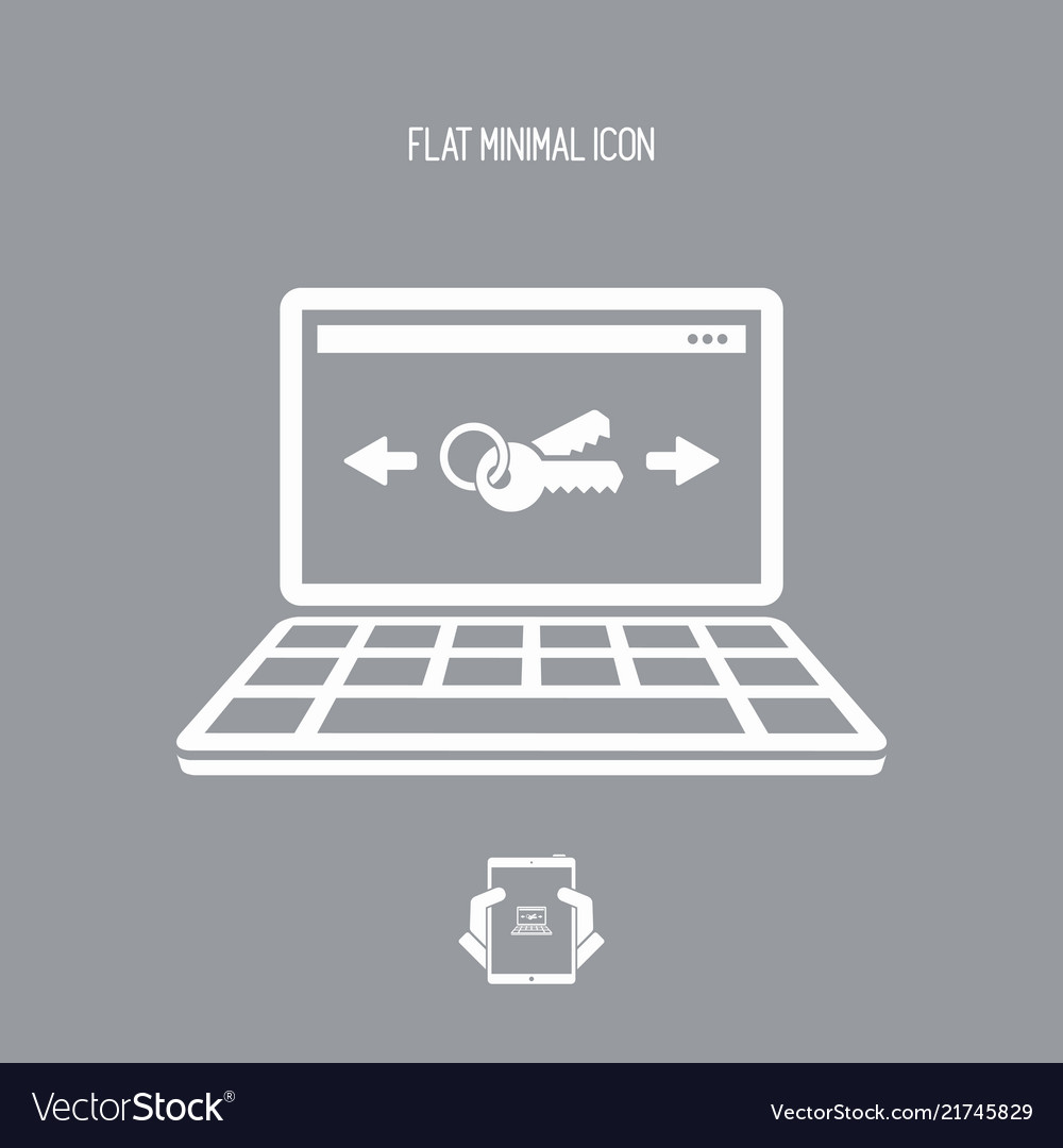Secure transfer data - flat minimal icon