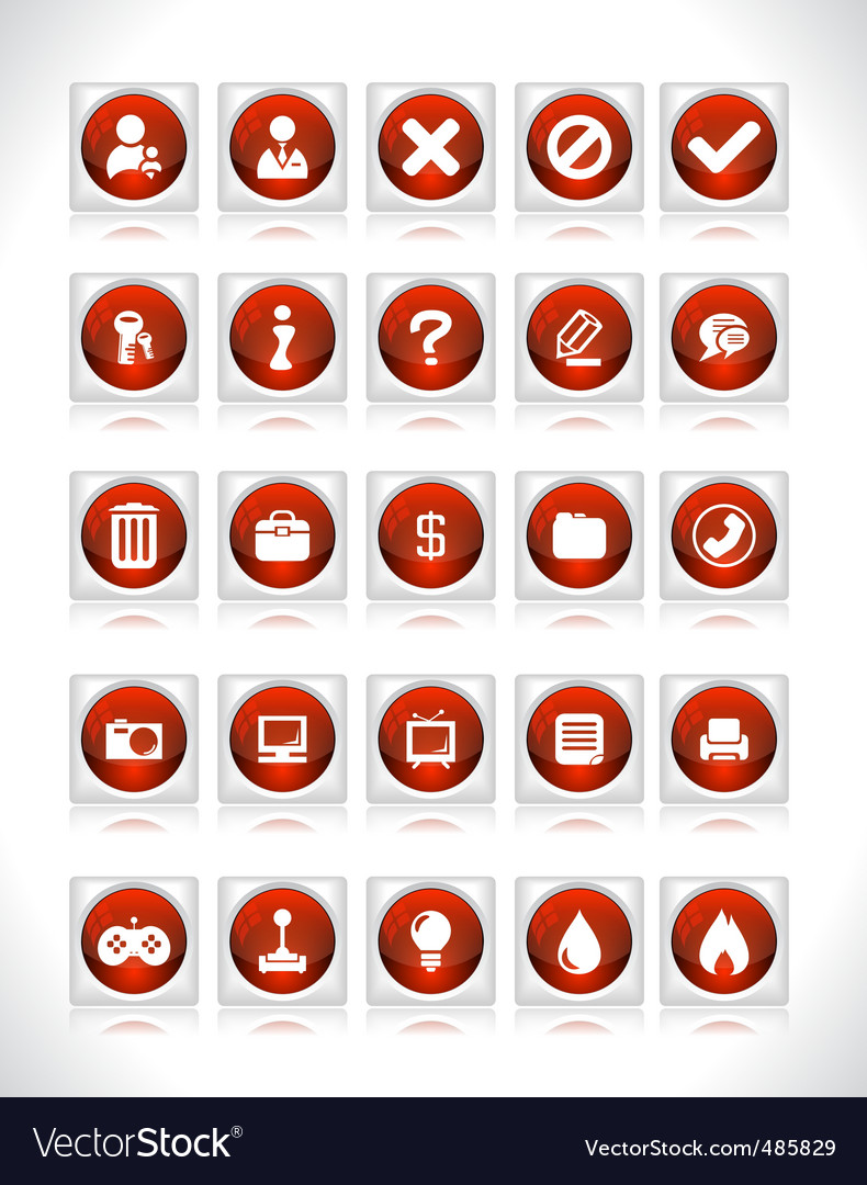 Website interface buttons