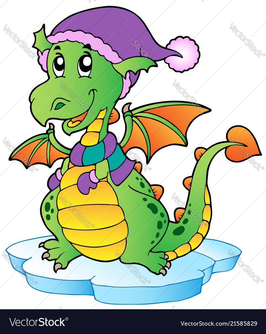 Winter Dragon Illustration