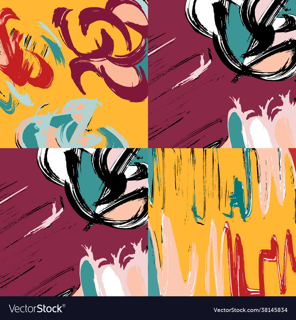Abstract color pattern in graffiti style quality vector image Abstract color pattern in graffiti style quality
