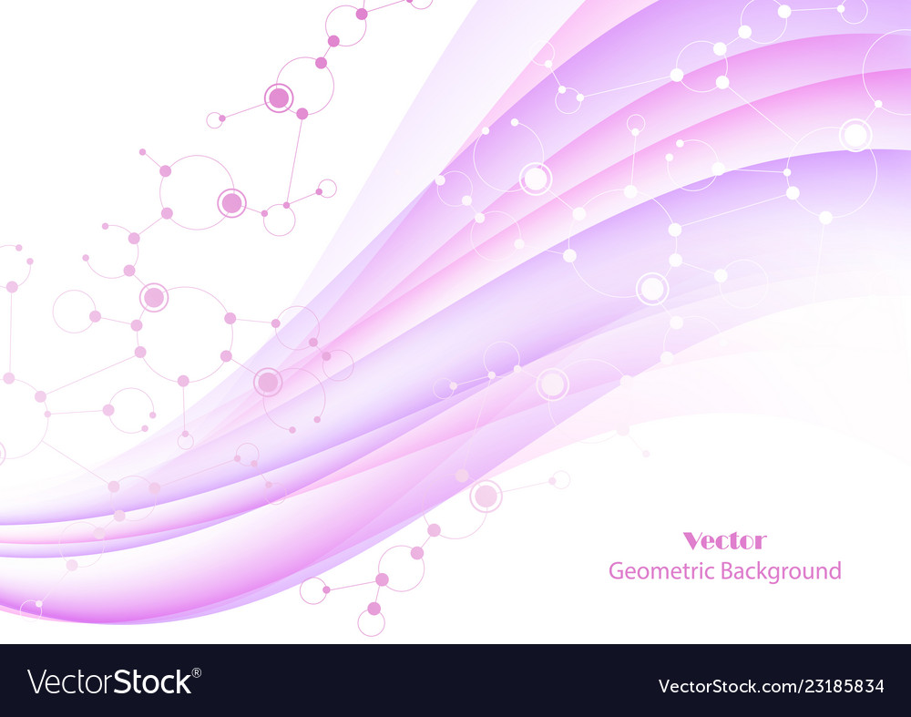 Abstract geometric background with connected lines