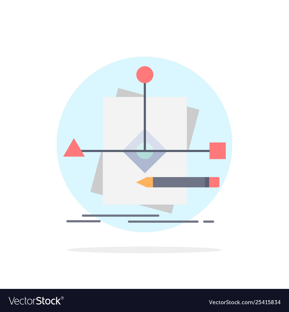 Algorithm business foretelling pattern plan flat vector image Algorithm business foretelling pattern plan flat