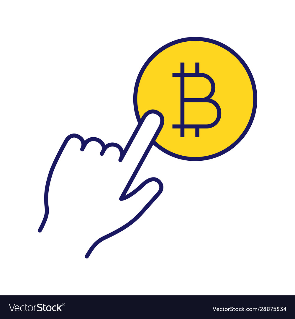 Bitcoin payment button color icon