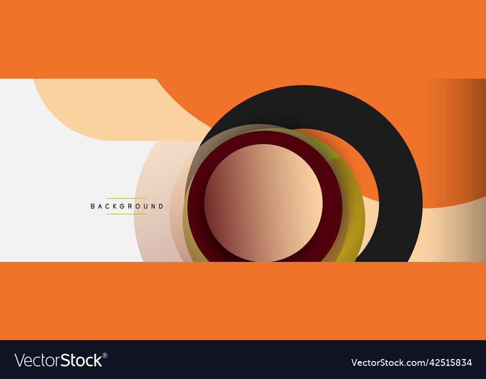 Circle and round shapes abstract background Vector Image Circle and round shapes abstract background