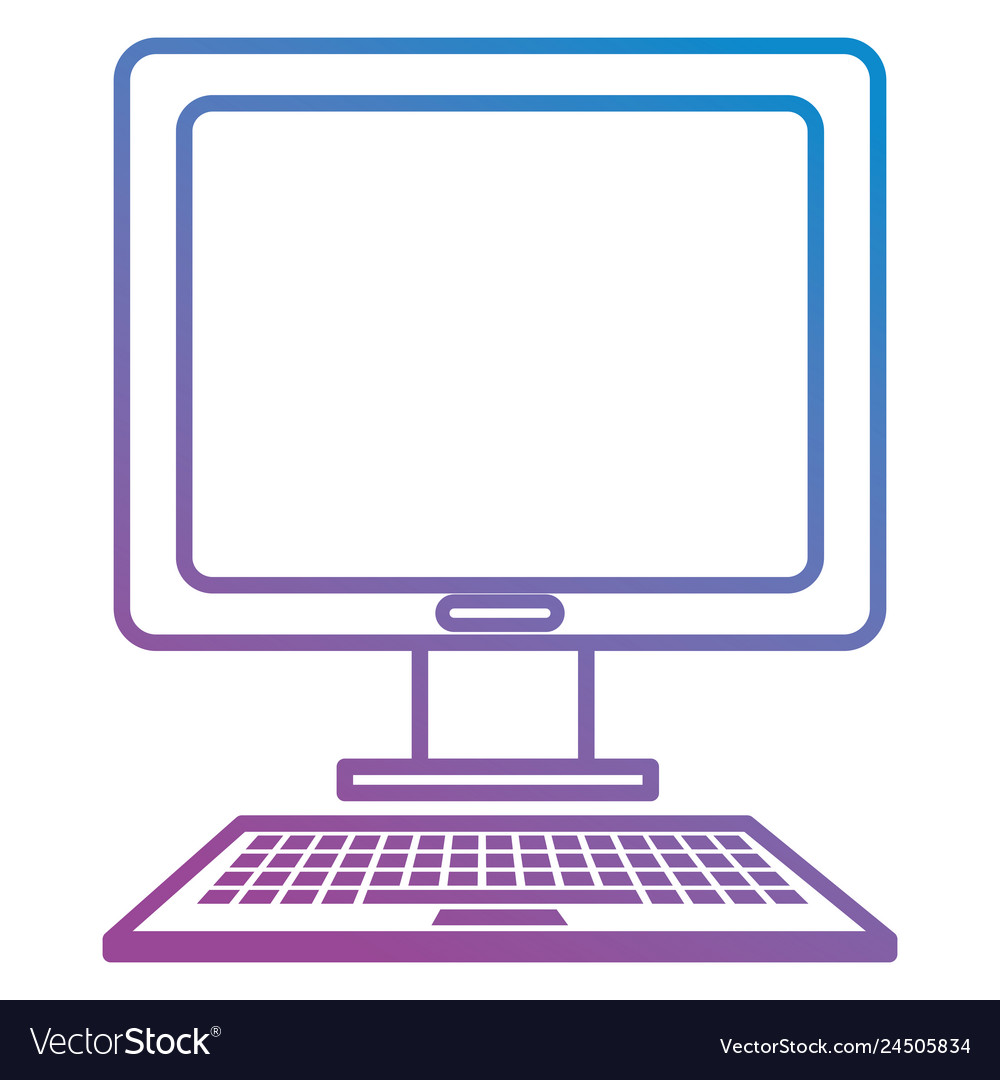 Computer desktop isolated icon