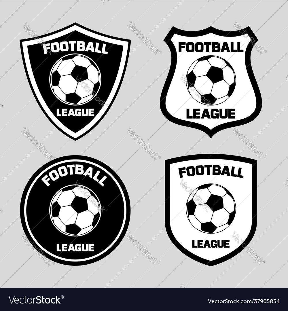 Emblem design with soccer football ball icon