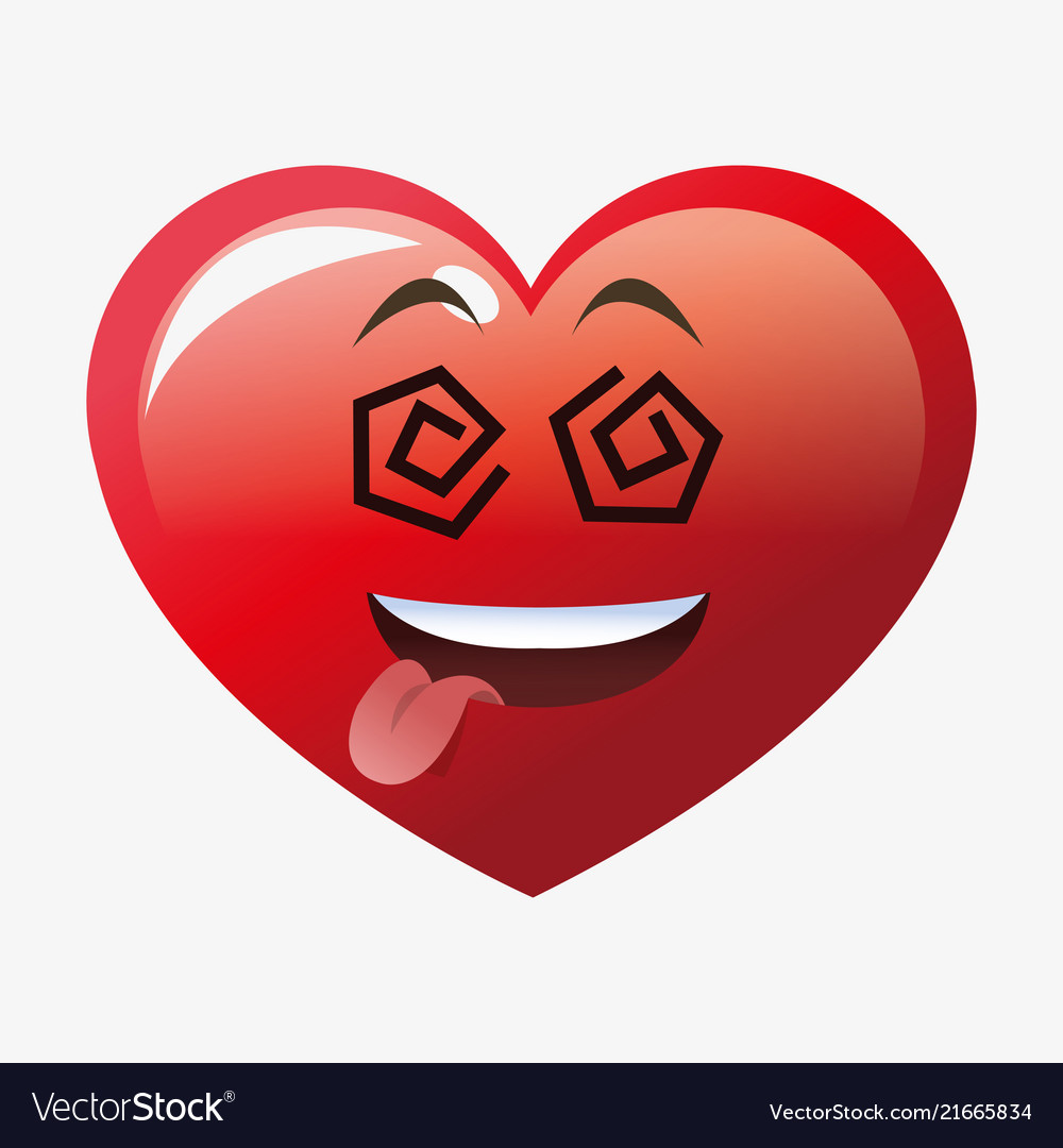 Heart shape cartoon Royalty Free Vector Image - VectorStock