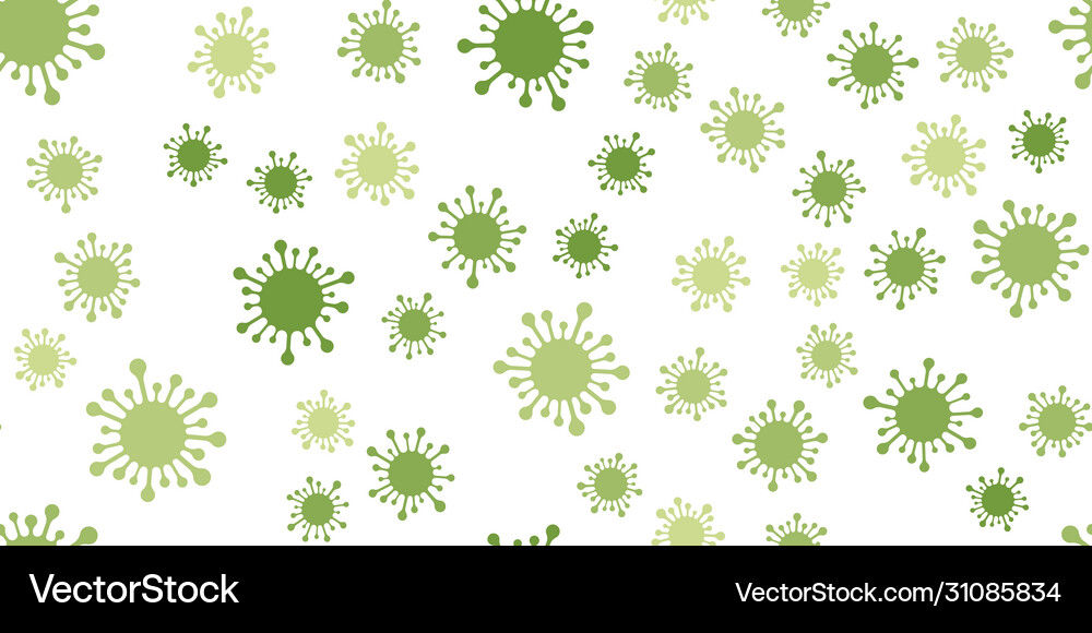 Seamless pattern coronavirus Royalty Free Vector Image