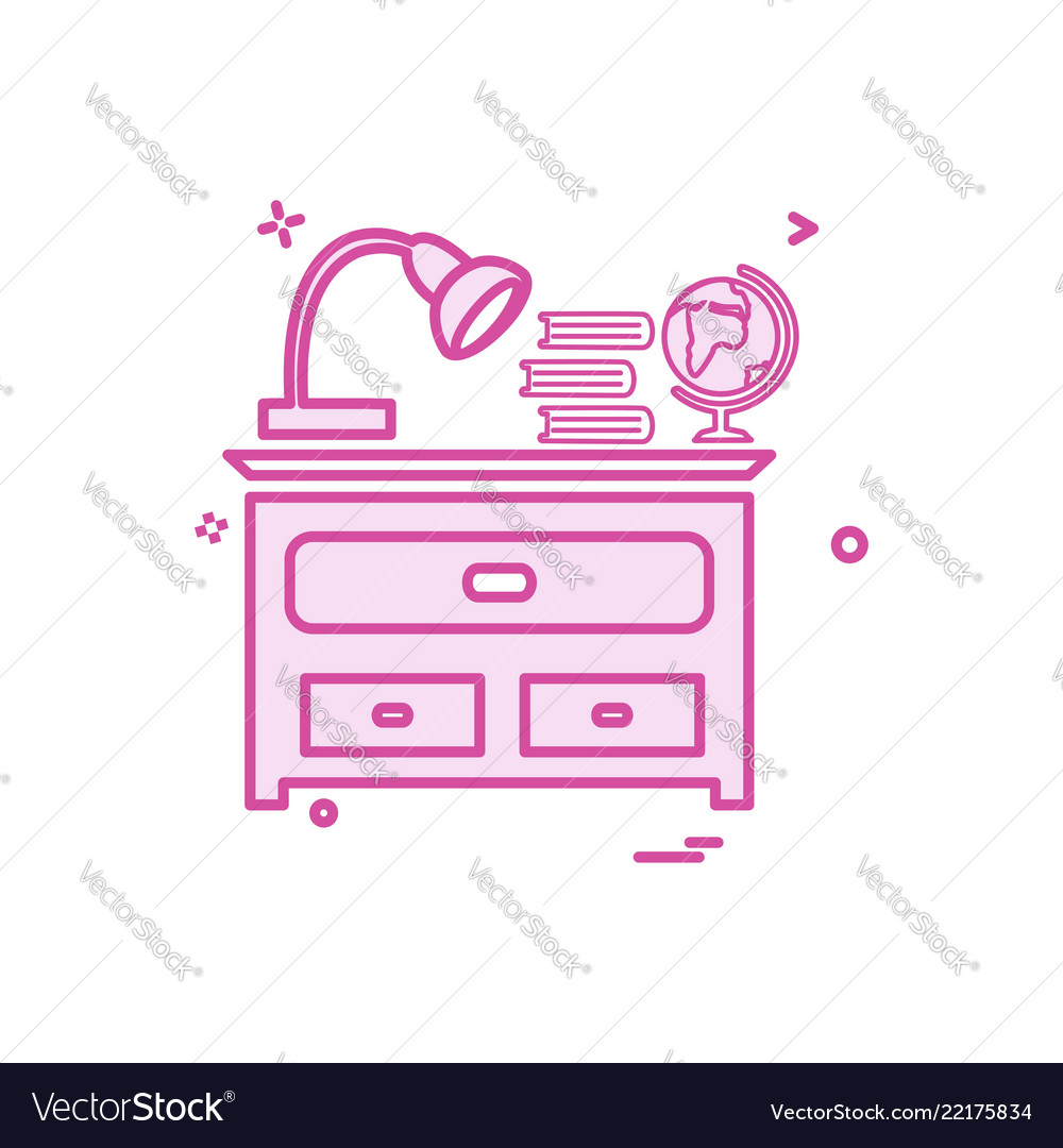 Study table icon design
