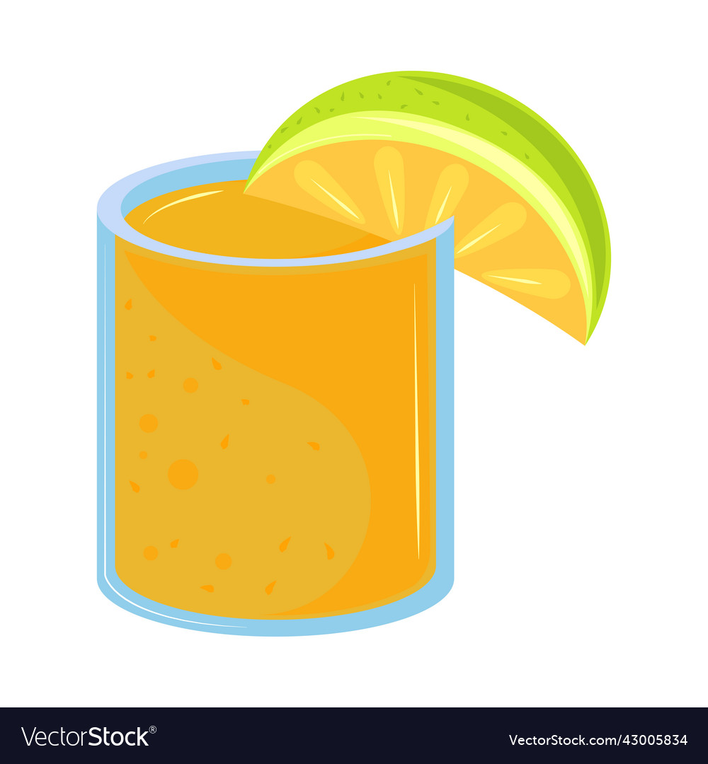 Tequila with lemon Royalty Free Vector Image - VectorStock