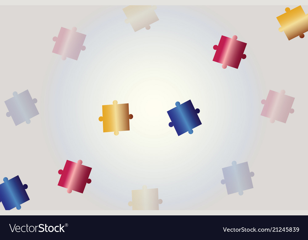 Abstract background with puzzle pieces