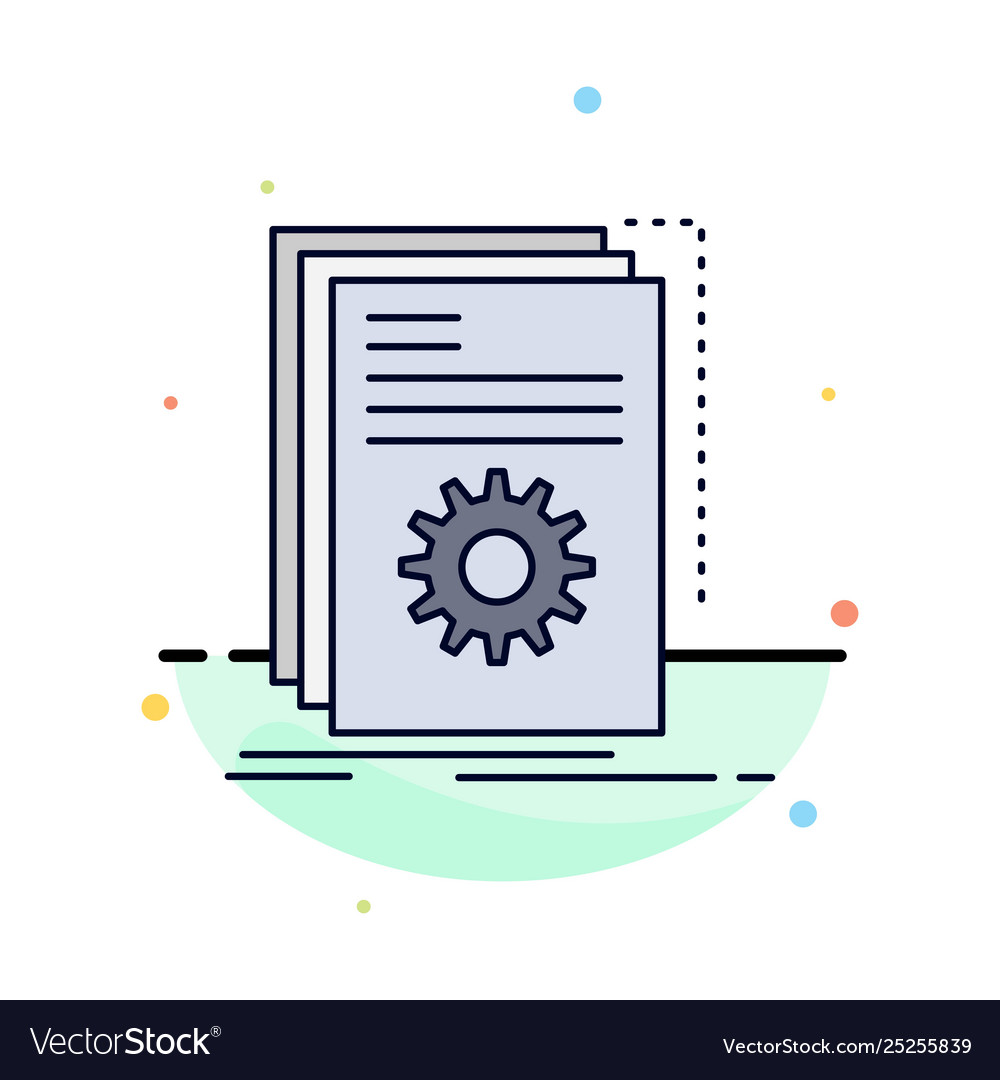 App build developer program script flat color icon vector image App build developer program script flat color icon