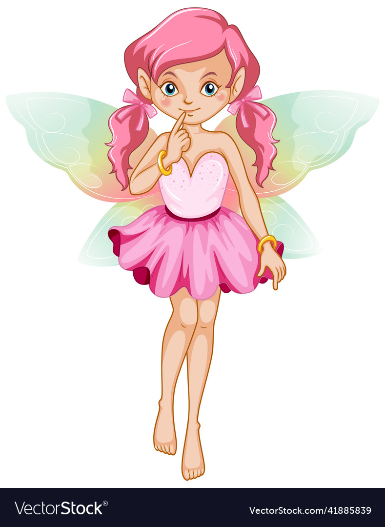 Beautiful fairy girl cartoon character Royalty Free Vector