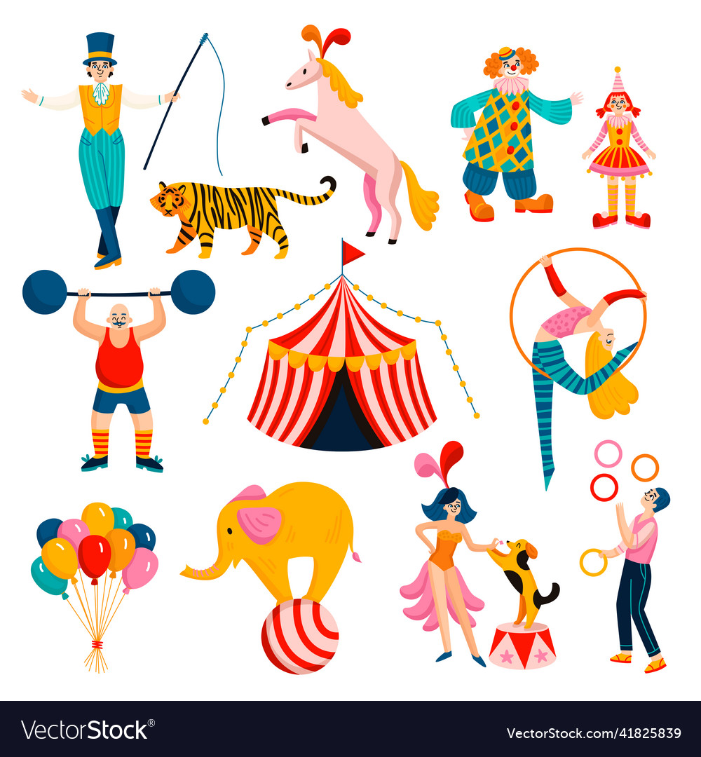 Circus icon set Royalty Free Vector Image - VectorStock