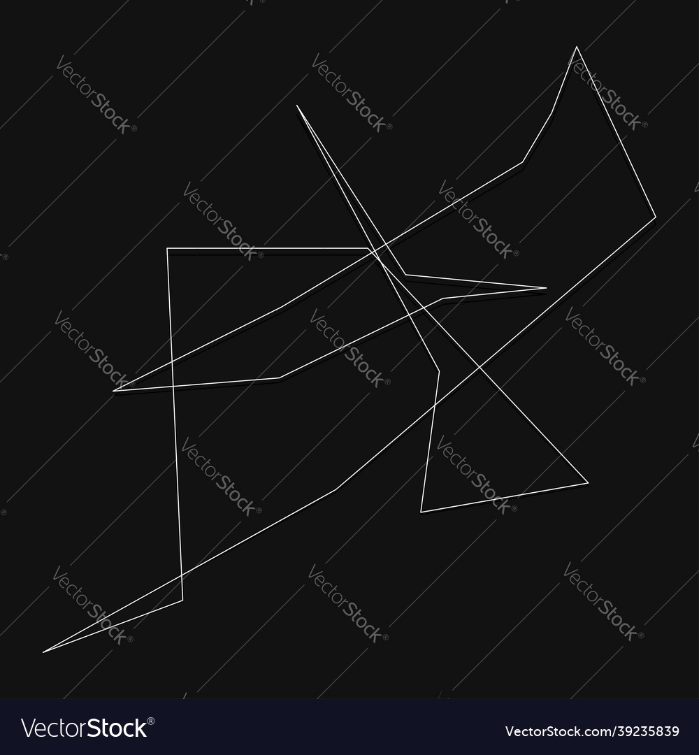 Edgy ruptured shatter splinter shape design vector image Edgy ruptured shatter splinter shape design