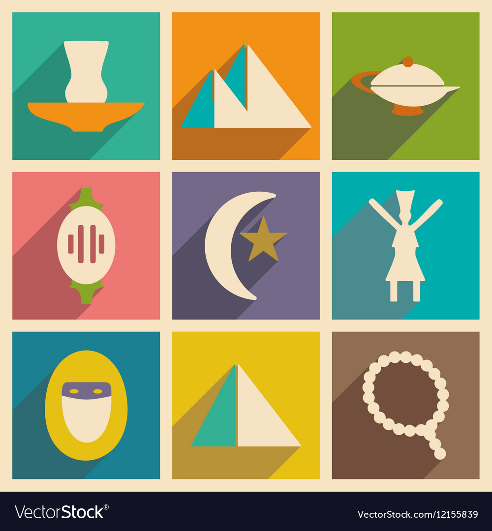 Flat with shadow concept and mobile application