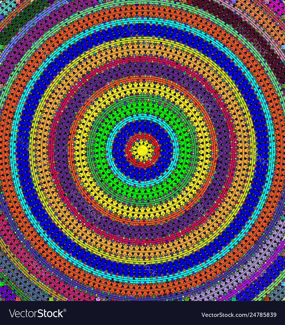 Many colored background image abstract circles vector image Many colored background image abstract circles