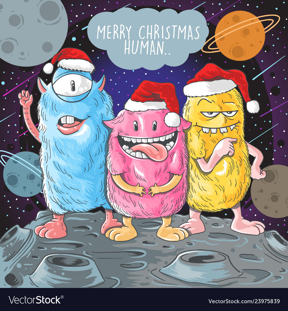 Monster cute vector image Monster cute