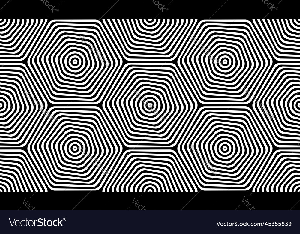 Seamless hexagons pattern