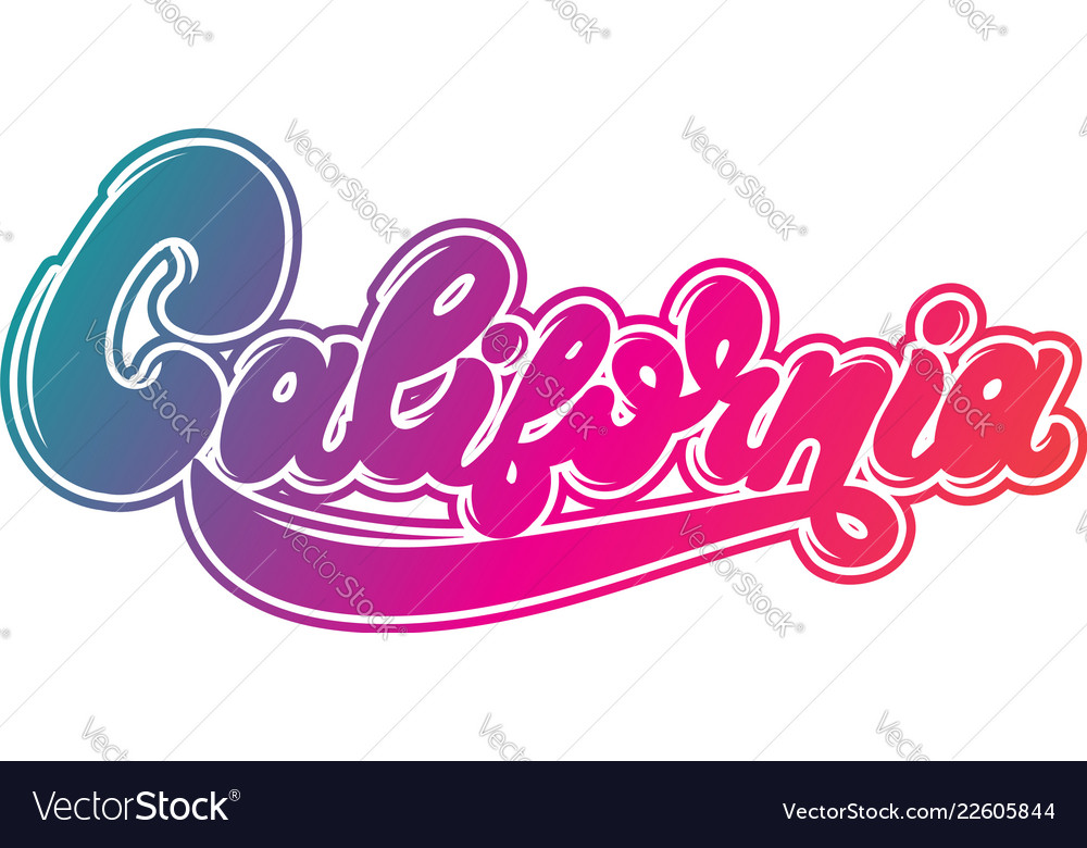 90s California Lettering - Surf & Sun