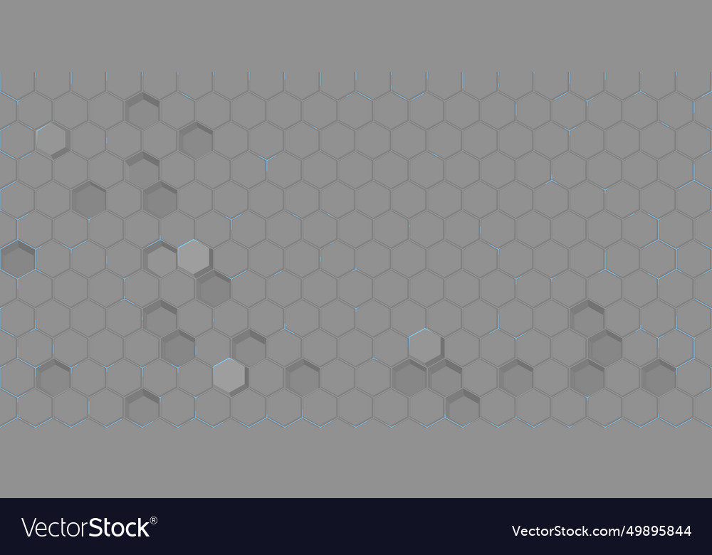Abstract seamless futuristic simple hexagonal