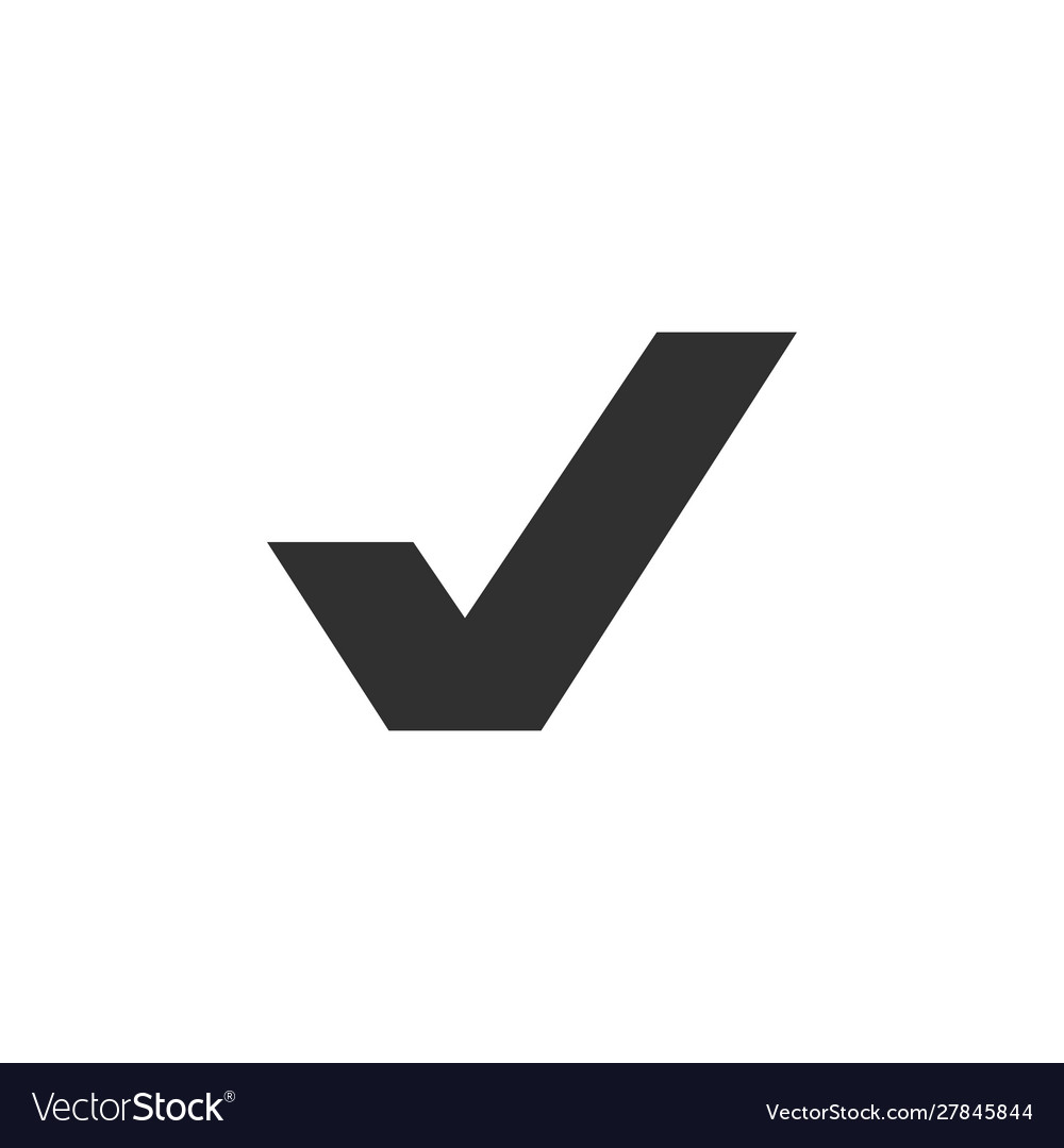 Check mark icon black