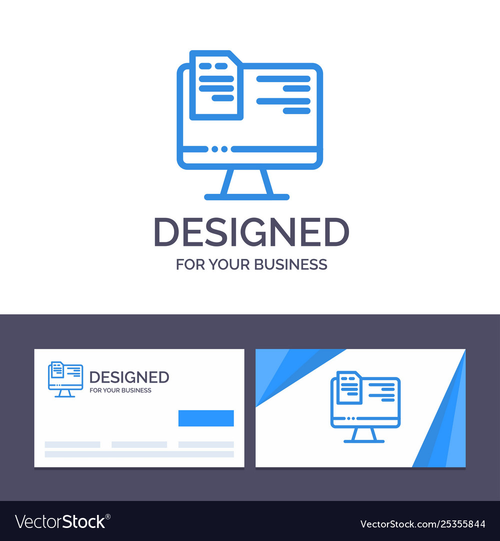 Creative business card and logo template computer