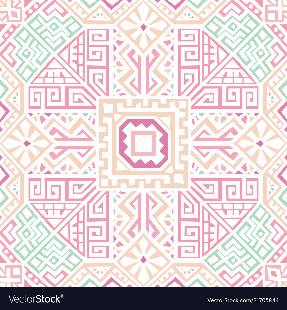 Creative ethnic style seamless pattern