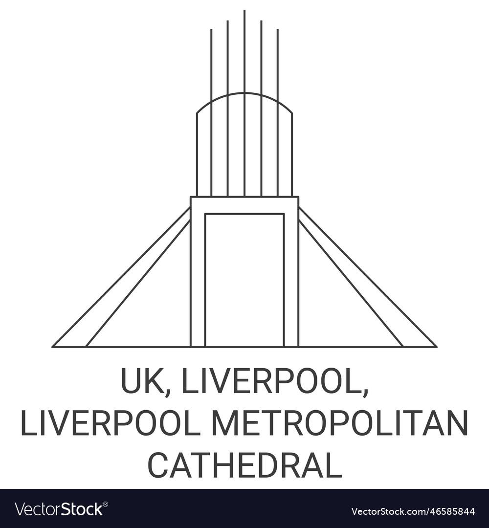 England liverpool metropolitan Royalty Free Vector Image