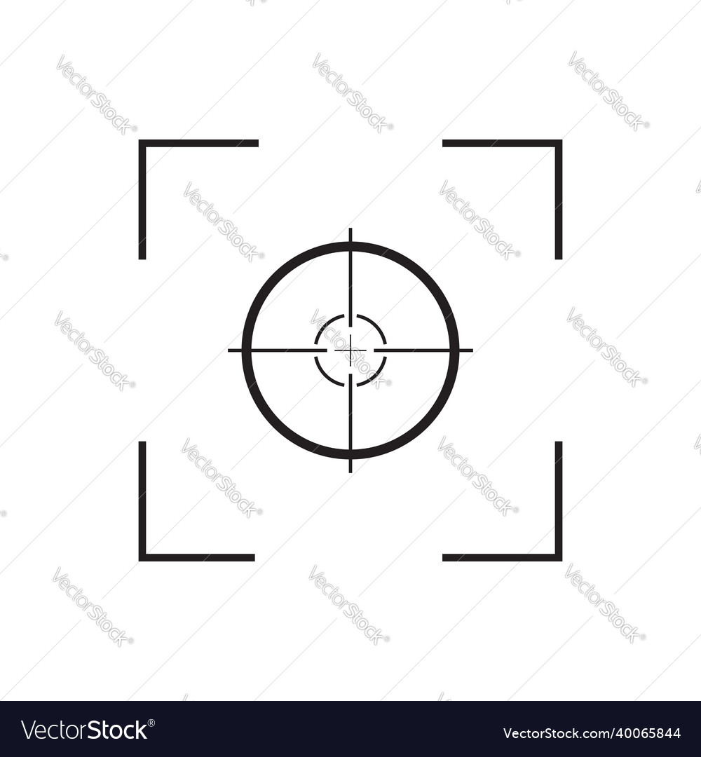 Focus of camera icon of frame lens capture Vector Image