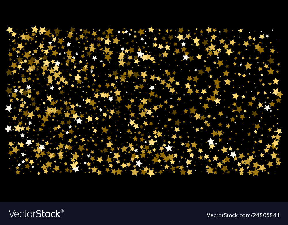 Gold stars confetti celebration