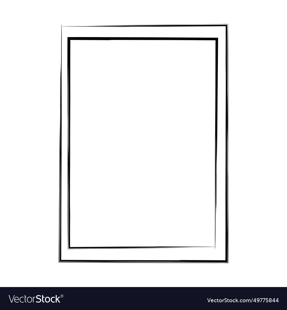 Grunge frame shape icon vertical rectangle