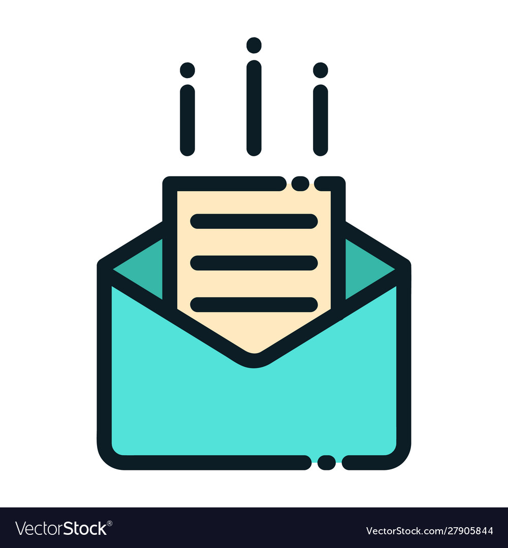 Message icon in a modern style Vector Image Message icon in a modern style