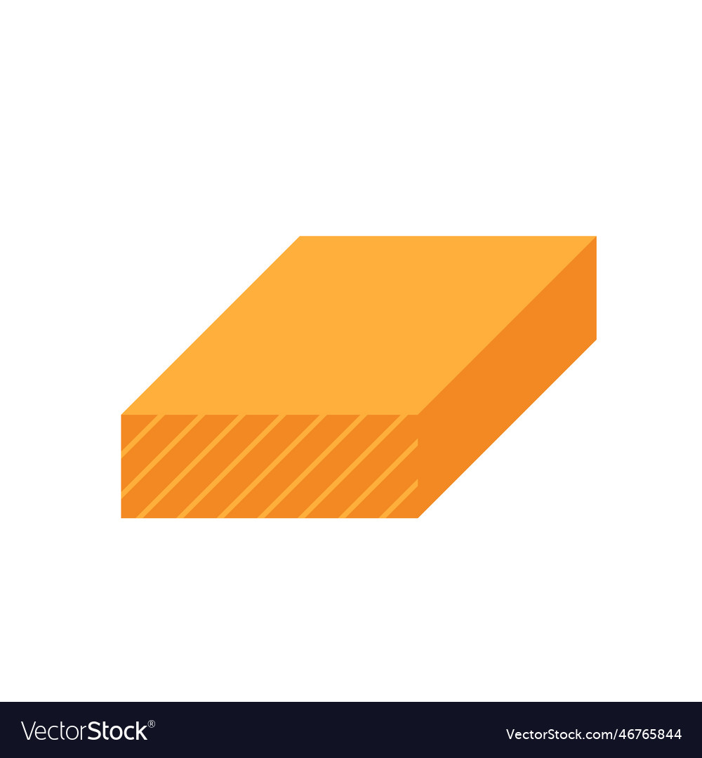 Rectangular wood girder or lumber icon design