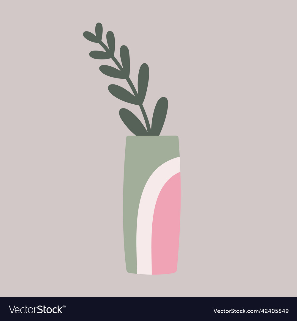 Branch in vase