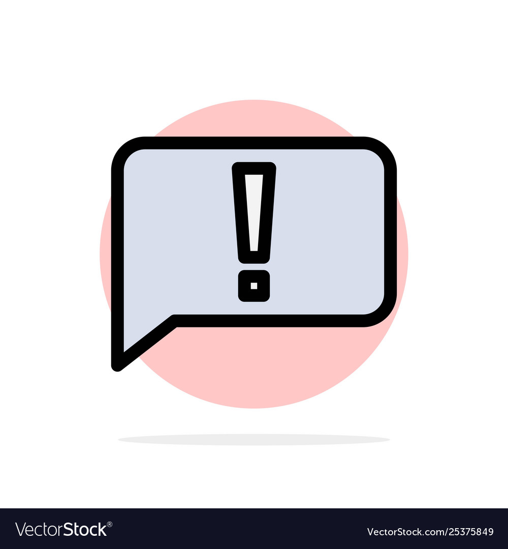 Chat fehler basis ui abstrakt kreis hintergrund vector image Chat fehler basis ui abstrakt kreis hintergrund