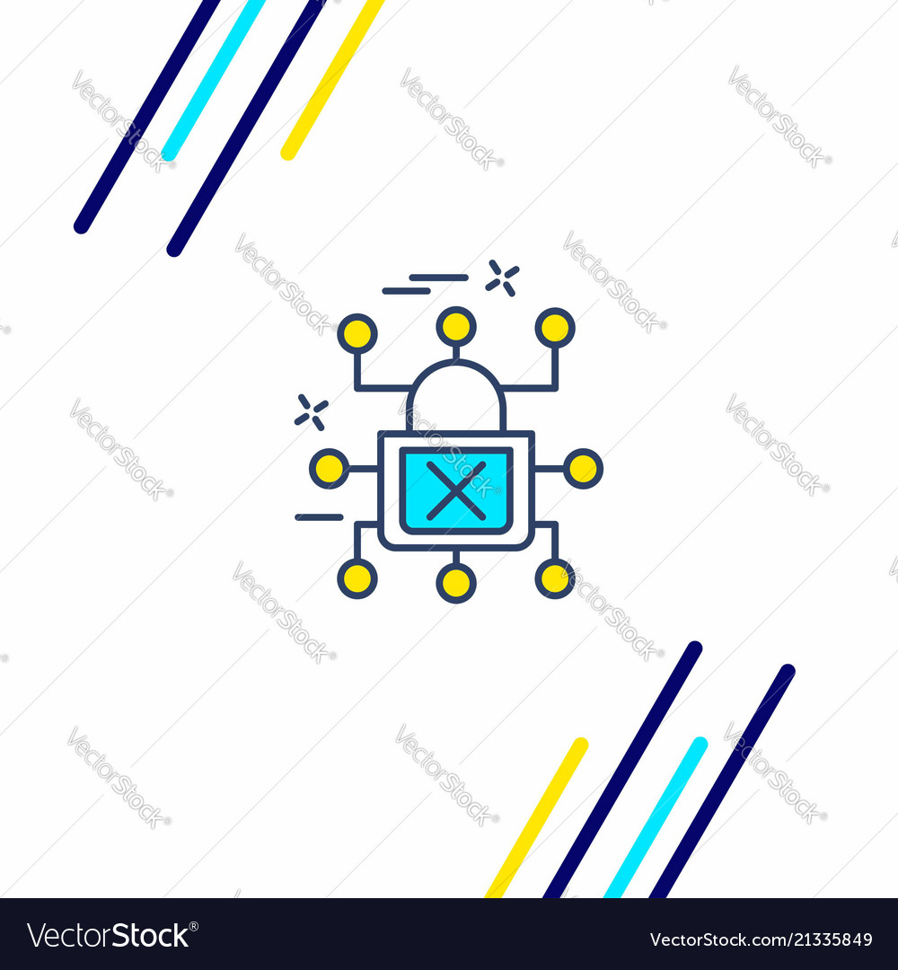 Cyber security bug icon