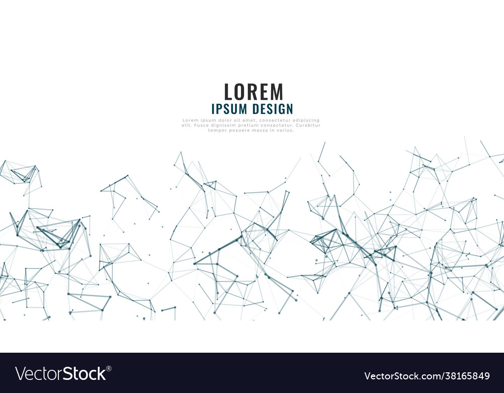 Digital network mesh lines connection background vector image Digital network mesh lines connection background