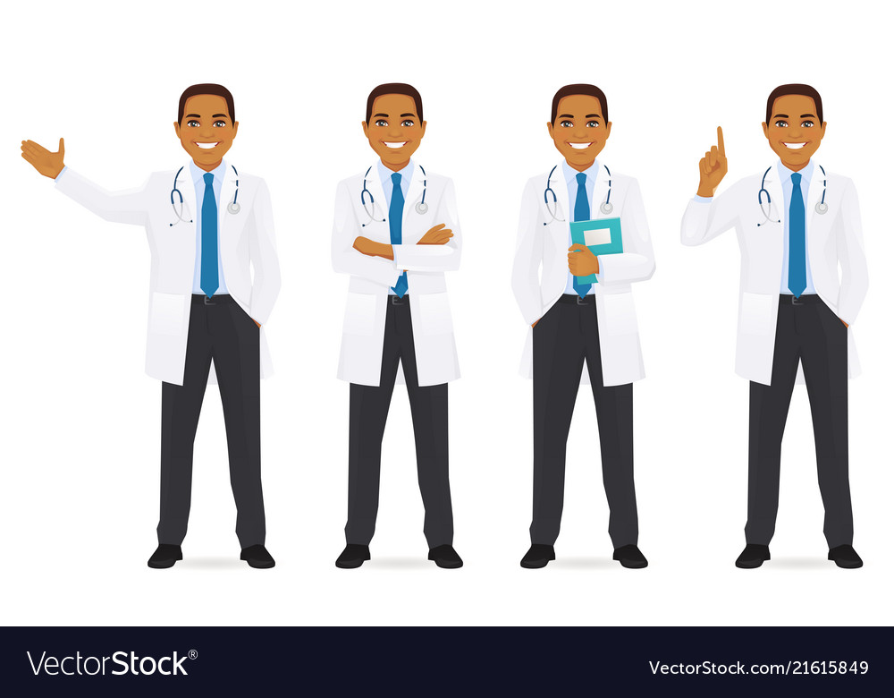 Doctor set Royalty Free Vector Image - VectorStock