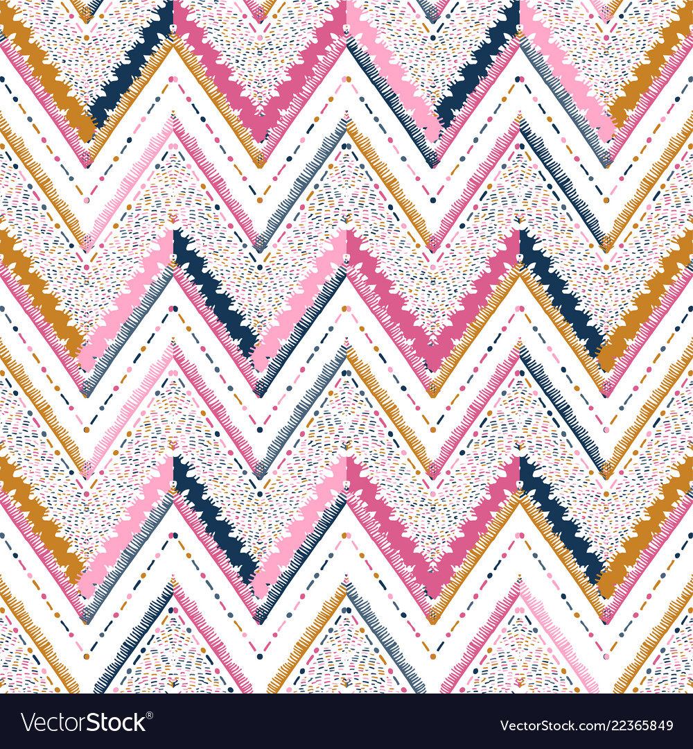 Geometric Zigzag Pattern