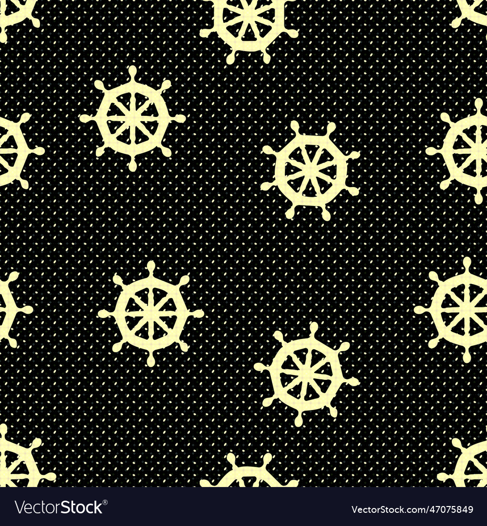 Marine pattern in retro style Vector Image Marine pattern in retro style