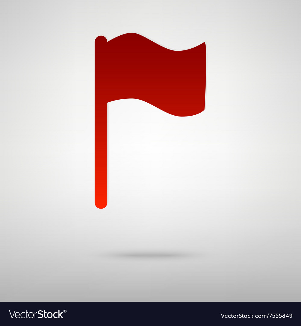 Red icon with shadow