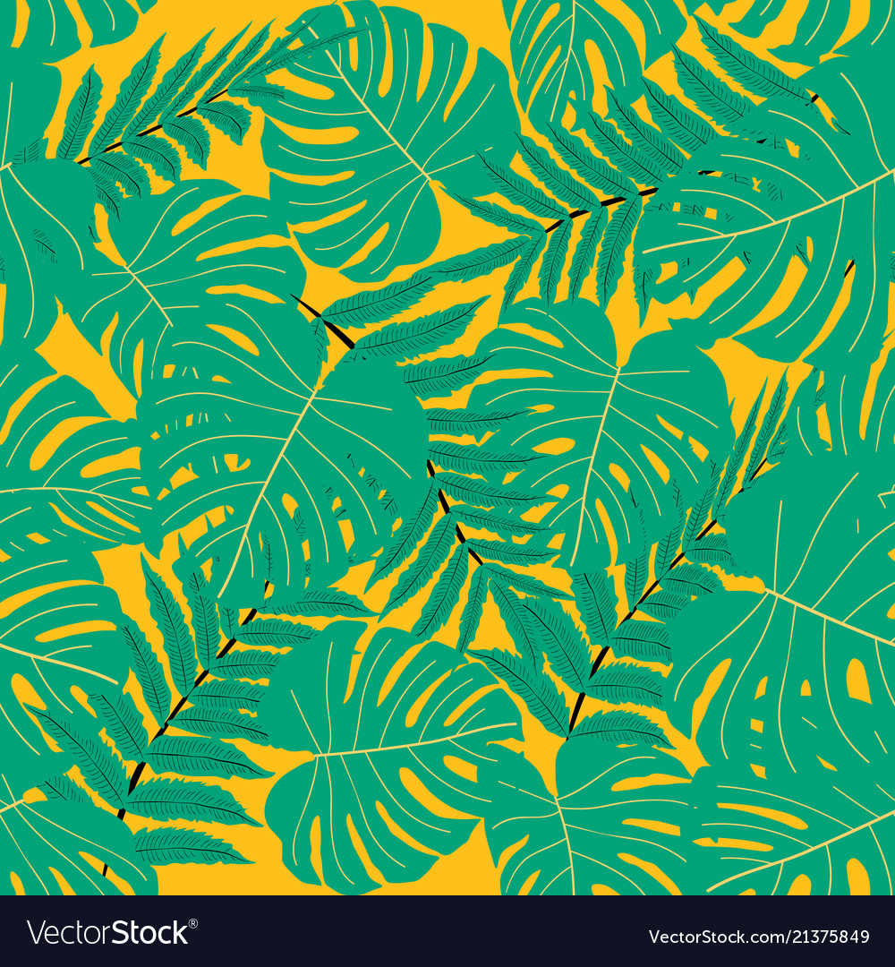 Seamless tropical pattern