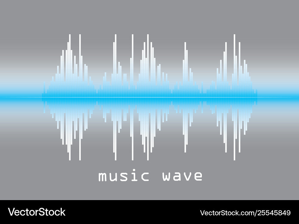 Sound wave Royalty Free Vector Image - VectorStock