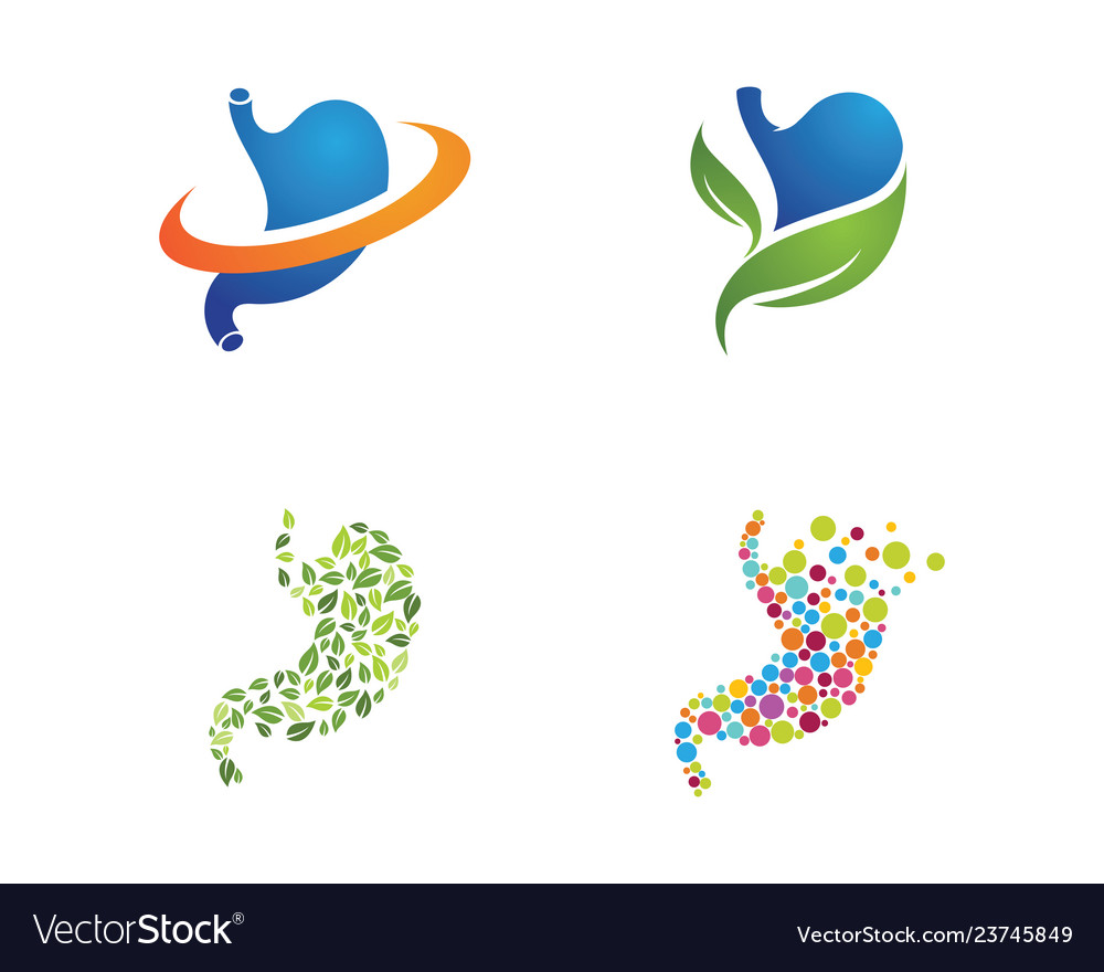 Stomach care icon designs Royalty Free Vector Image