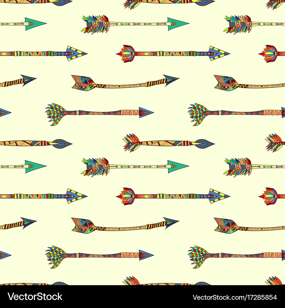 Arrows seamless pattern Royalty Free Vector Image