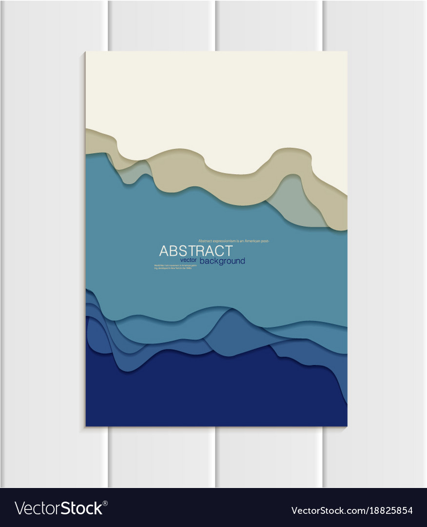 Brochure a5 or a4 format abstract uneven
