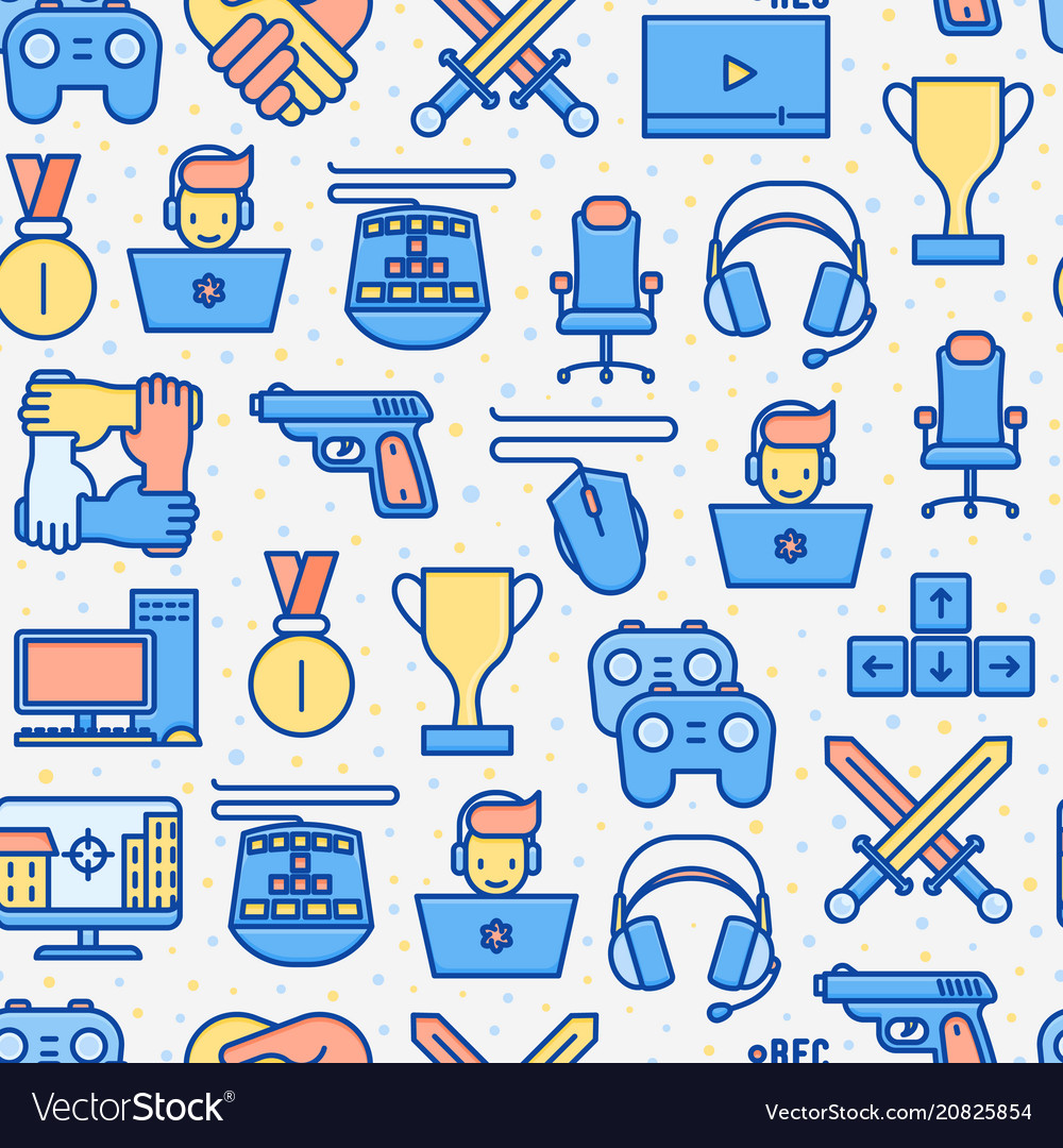 Gaming Icon Pattern