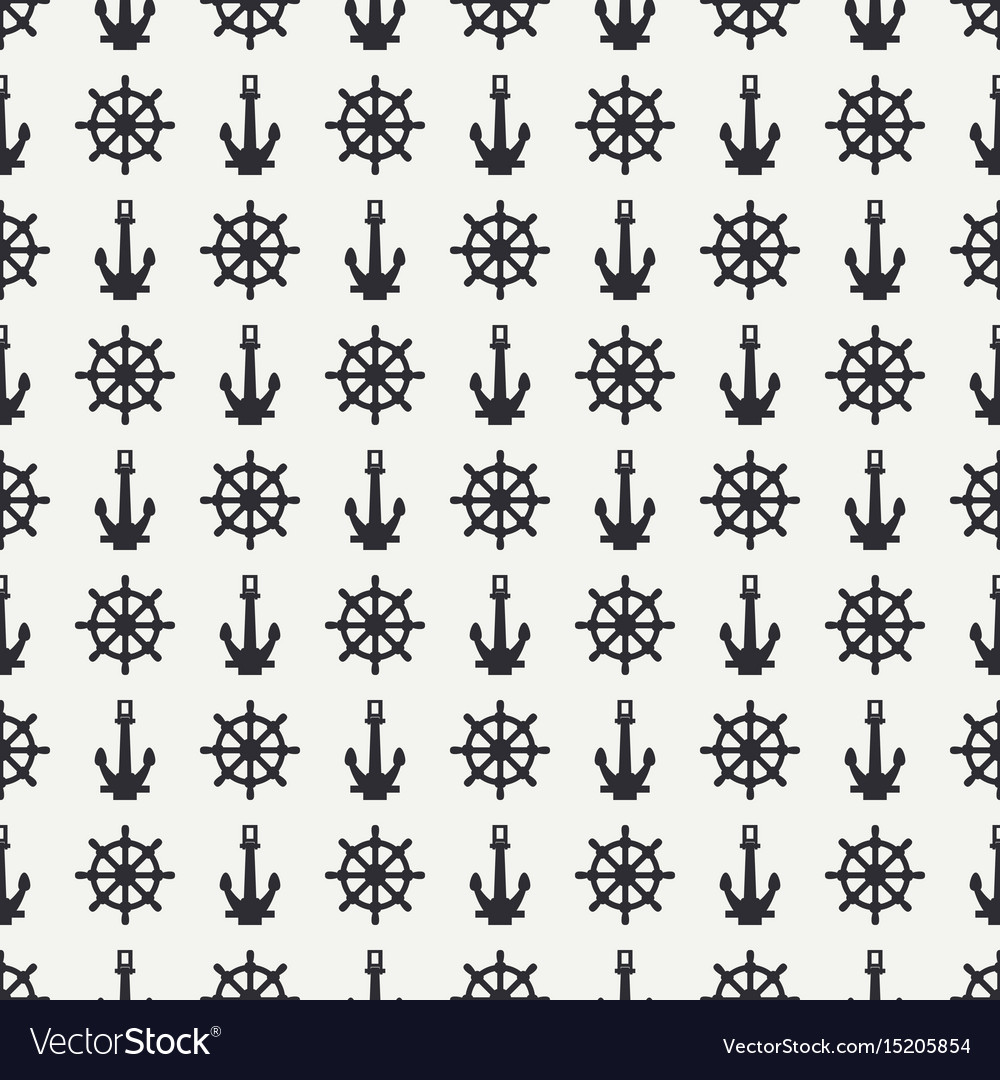 Geometric nautical seamless background pattern
